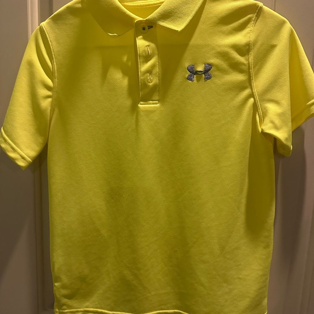 YLG Under Armour Kids Yellow Polo Shirt